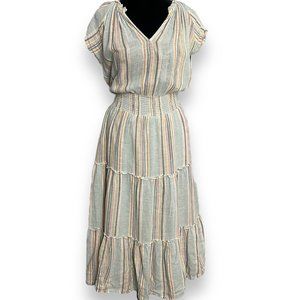 Rails Multicolor Striped Midi Dress